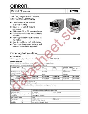 H7CN-XLN AC100-240 datasheet  